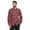 Red White Black Plaid, variant on Ashford & Brooks Mens Flannel Button Down Plaid Long Sleeve Casual Shirt