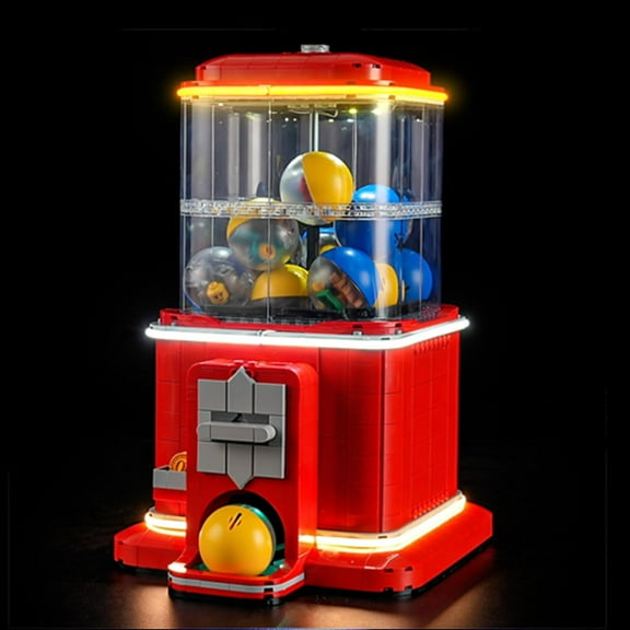 LED Light Kit for Lego 21358 Vending Machine Building Set, Compatible with Lego 21358 Building Blocks Model(Not Include Blocks Set)