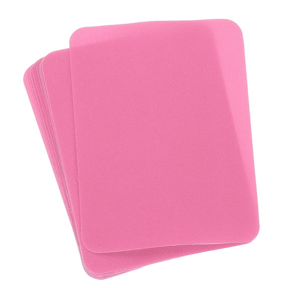 Uxcell Fabric Patch Iron-on Patches Pink 4.9"x3.7" for Clothes Pack of 10