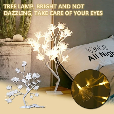 

Household LED Light White Optical Fiber Flower Tree Lamp Branch Potted Nightlight