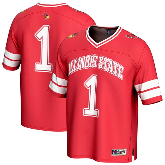 Youth GameDay Greats #1 Red Illinois State Redbirds Lightweight Collegiate Football Fashion Jersey