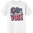 thumbnail image 3 of Go Vote! Adult White Crew Neck Short Sleeve Tee-XXL, 3 of 4