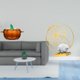 thumbnail image 2 of Plato De Dulces De Hoja De Vidrio Con Forma De Calabaza, Figura De Hierro, Tarro De Galletas, Adorno Coleccionable Decorativo Naranja, Escultura Para Estantería, Oficina Y Dormitorio, 2 of 8