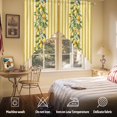 thumbnail image 5 of Summer Plant Swag Kitchen Curtain Valances, Retro Lemon Leaf Yellow Stripe Rod Pocket Curtains Window Treatment Decor Valances for Bedroom Bathroom, 2 Panels 36 x 63 Inch, 5 of 9