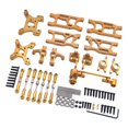 thumbnail image 2 of 1//14 RC Upgrade Pull Rod Links Kits de dirección Conjunto de accesorios para 144010 144001 144002 124017 Pieza de repuesto RC Car , Oro Yotijar Piezas de actualización de coche RC, 2 of 6