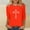 Tops-131Orange, variant on LEKWK Womens Graphic T Shirts Ornate Cross Print Long Sleeve Tees Crew Neck Christian Shirts Religious Faith Graphic Daily Layering outfits