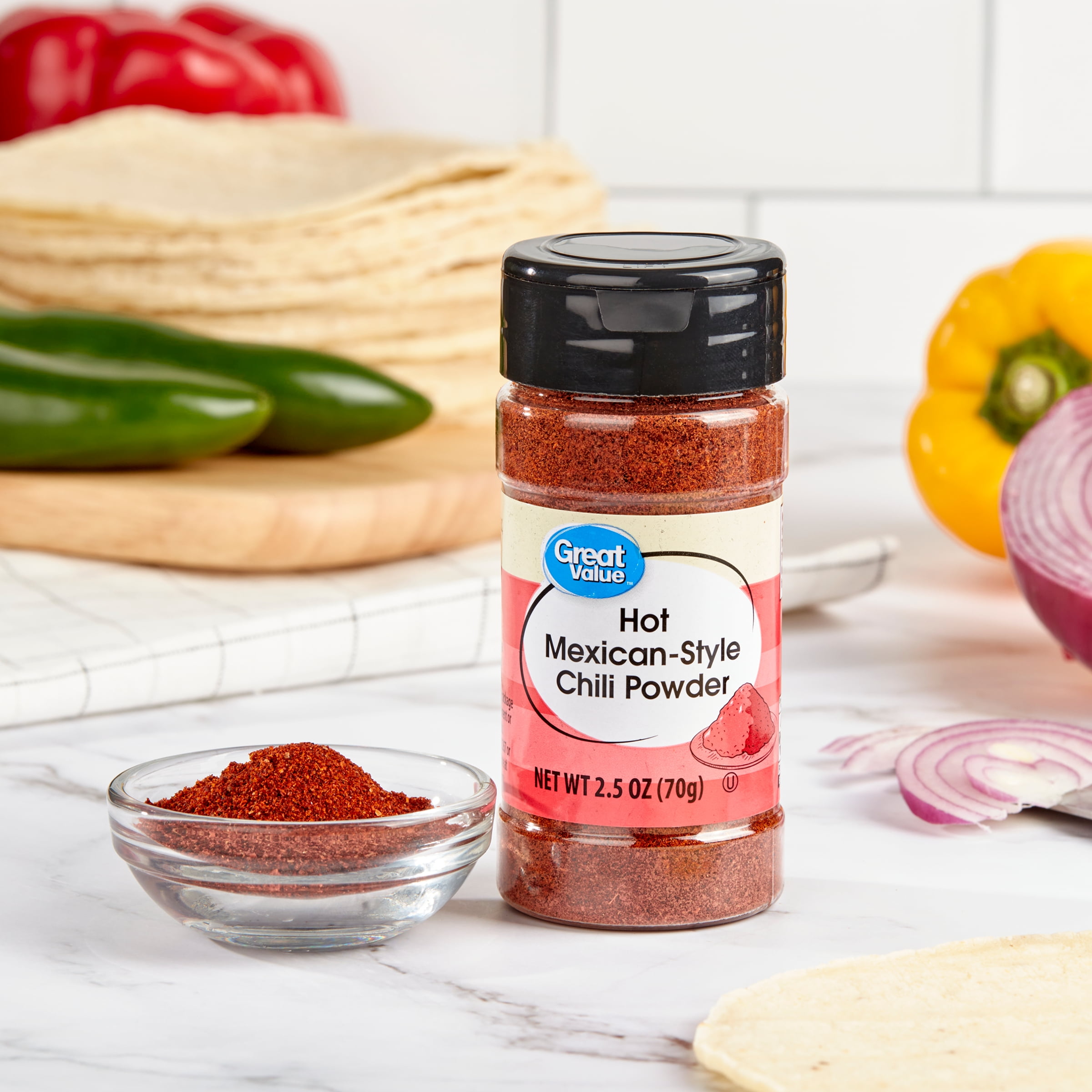 Great Value Hot Mexican-Style Chili Powder, 2.5 oz