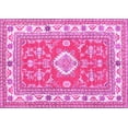 thumbnail image 1 of Ahgly Company Indoor Rectangle Geometric Pink Traditional Area Rugs, 5' x 7', 1 of 4