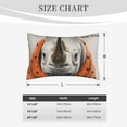 thumbnail image 4 of Lsque Polka Dot Rhino Welcome Pattern Pillow Case – Soft & Cozy Throw Pillow Cover, Hypoallergenic Cushion Case for Sleeping Women with Envelope Closure-20"x30", 4 of 6