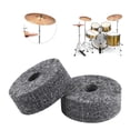thumbnail image 4 of 8 PCS Drum Cymbal Pads de Fieltro 8 PCS Conjunto de Accessorios Negros para Tambores de Sonido Establecimiento, 4 of 7