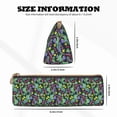thumbnail image 4 of Naloa Watercolor Cactuses Print Leather Pencil Case - Portable Big Capacity Pencil Pouch Organizer Bag Stationery Bag for Work & Office Pencil Pen Case, 4 of 5