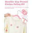 thumbnail image 3 of Perchas de terciopelo Smartor Kids, paquete de 50 unidades, 14 pulgadas, para ropa infantil, 3 of 9