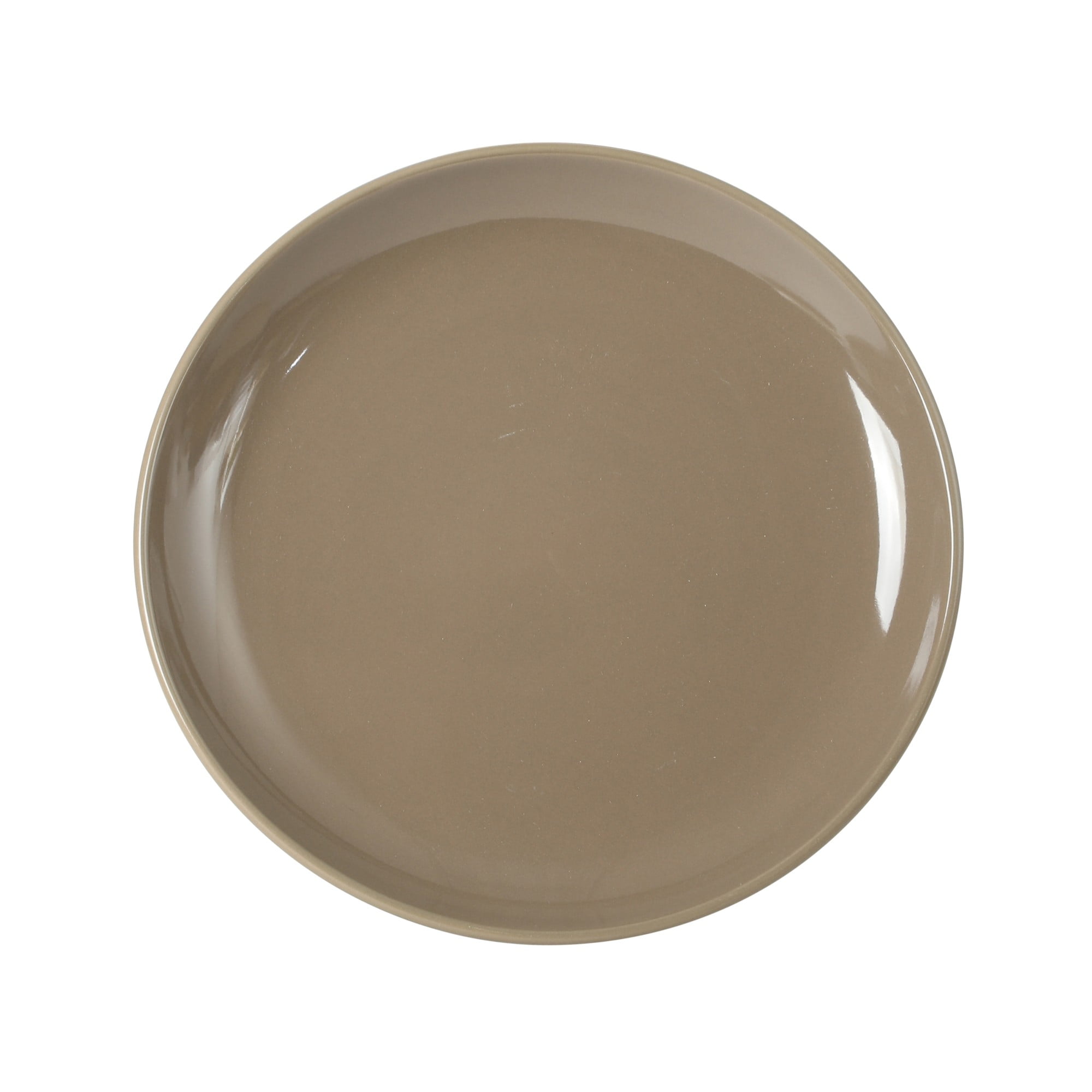 Gibson Home Rockaway 12 Piece Plates and Bowls Matte Outside/Shiny Inside Glaze Service for 4 Dinnerware Set - Brown - Dishwasher and Microwave Safe