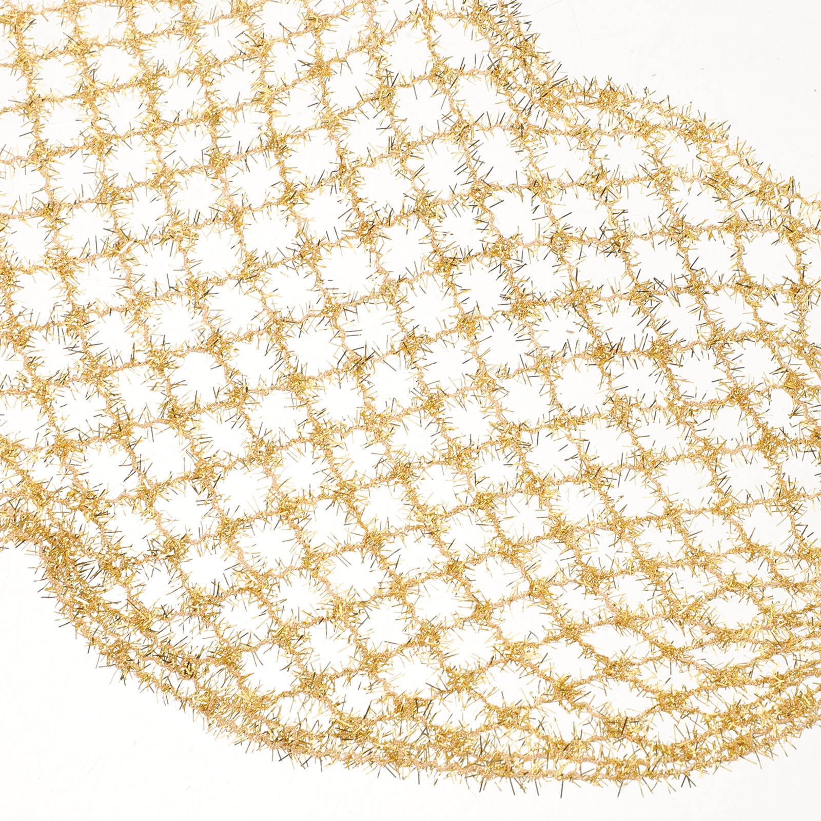 DEEPCRAFF Metallic Mesh Ribbon with Wired Edges for Wedding Decorations, Party Centerpieces, Wrapping and Craft Projects