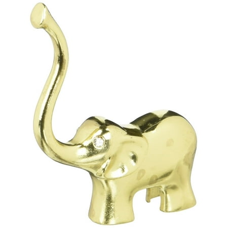 Ring Holder Elephant Gold Good Luck Elephant Ring and Jewelry Holder, Gold good luck elephant ring and jewelry holder ()