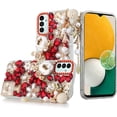 thumbnail image 4 of For Apple iPhone 11 (6.1") Bling Clear Crystal 3D Full Diamonds Luxury Sparkle Rhinestone Hybrid Protective Cover ,Xpm Phone Case [ Ultimate Multi Ornament Red ], 4 of 4