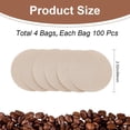 thumbnail image 2 of 4 Bag 100Pcs Paper Coffee Filters Round Beige 64x0.1mm, 2 of 5