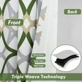 thumbnail image 2 of DriftAway Alexander Thermal Blackout Grommet Unlined Window Curtains Spiral Geo Trellis Pattern Set of 2 Panels Each Size 52 Inch by 84 Inch Loden Green, 2 of 8