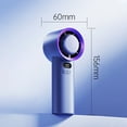 thumbnail image 3 of Ventilador portátil Meterk Con batería de 5000mAh y pantalla LCD azul, 3 of 8