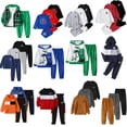 thumbnail image 4 of Fdqin Random 2 Set Boys Outfit Sets Long Sleeve Shirt and Pants Set Sweatsuit for Fall Winter Spring Kids Clothes Blind Box 3-4 Years, 4 of 5