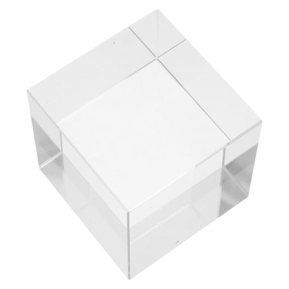 Elegant Clear Crystal Glass Paperweight Square 6x6x6cm Desk Decoration 1 Piece