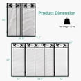 thumbnail image 2 of Gymax 3-Panel Fireplace Screen Decor Cover Baby Child Pets Safty Folded Fire Doors, 2 of 10