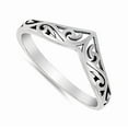 thumbnail image 2 of Filigree Celtic Chevron Thumb Ring 925 Sterling Silver Victorian Band Women Finger Every Day Rings, 2 of 3