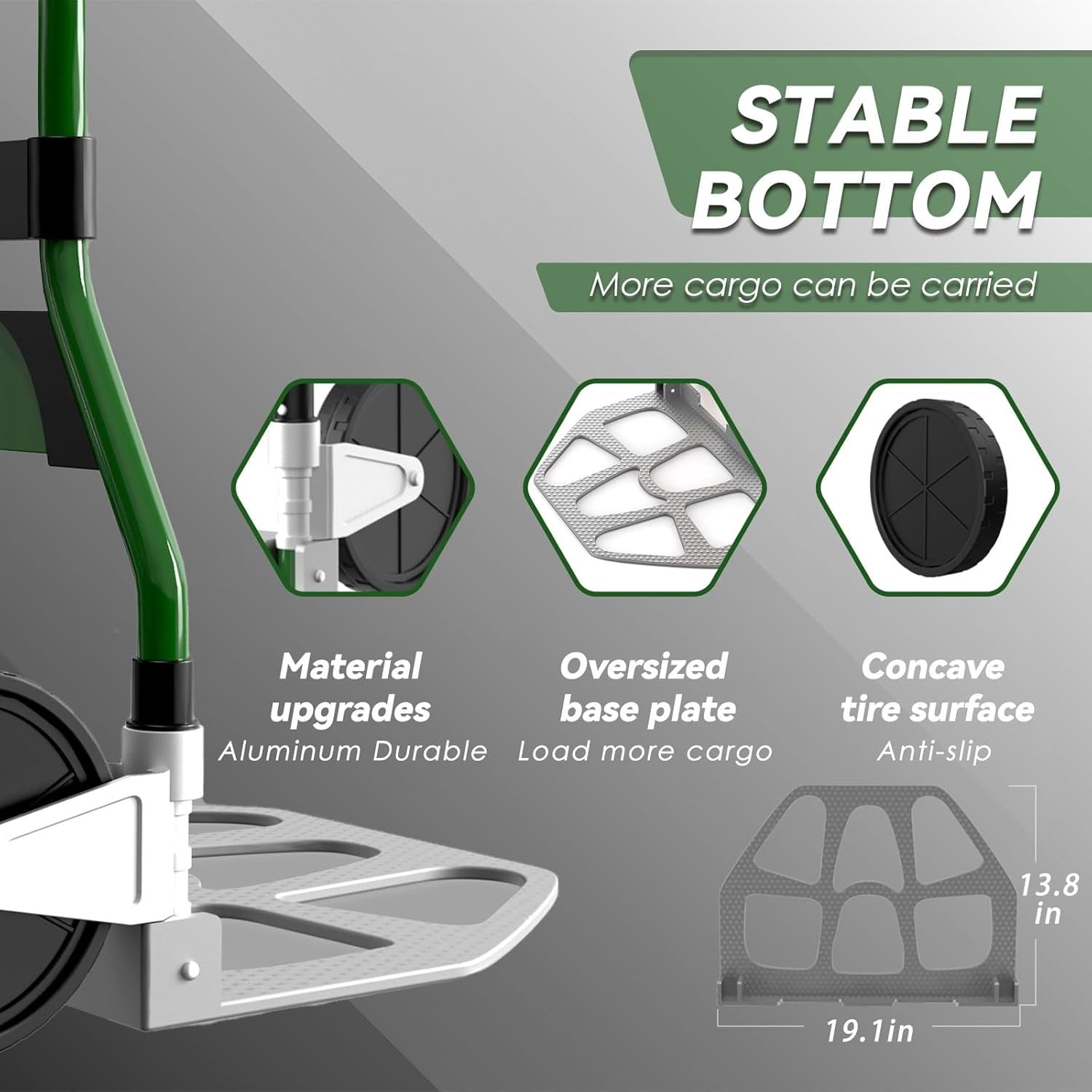 Upgraded Folding Hand Truck Dolly Cart Heavy-Duty 375lb，Aluminum Wheel Bracket & Portable Aluminum Dolly Cart, Indoor/Outdoor Use