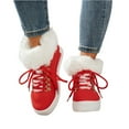 thumbnail image 2 of Willtoo Winter Women's Snow Boots Short Barrel, Fleece Lined Thickened Boots for Cold Weather Red, 2 of 6