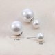 thumbnail image 4 of Elegant Double Sided Pearl Earrings With Front And Back Pearl Stud Earrings - 925 Sterling Silver Jewelry, 4 of 5