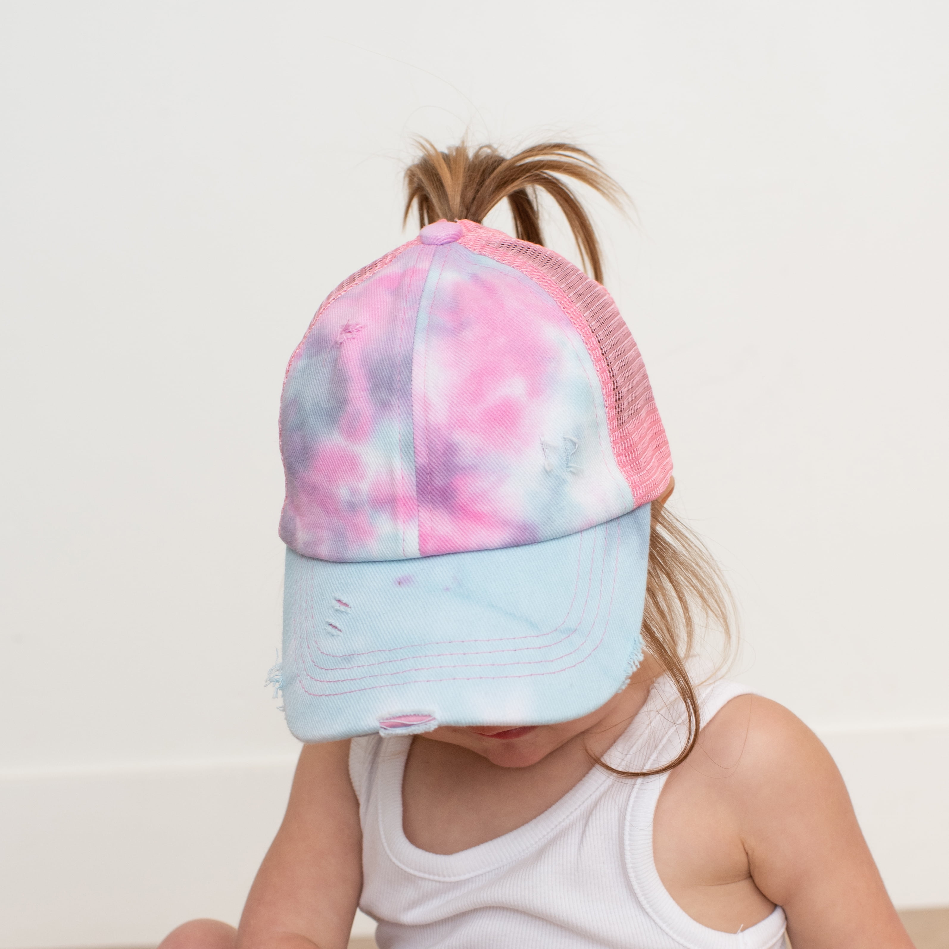 CC Kids Tie-Dye Criss-Cross Pony Cap
