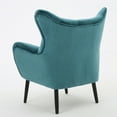 thumbnail image 2 of Simone Dark Teal New Velvet Arm Accent Chair, 2 of 7