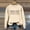 Beige, variant on SIYUDAN Women Sweatshirt Long Sleeve Sweatshirt Womens Pullover Coffee Pullover Adult Crewneck Sweatshirt Women Clothes Fall Casual Wear