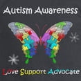 thumbnail image 3 of CafePress - Autism Awareness Butterfl Long Sleeve Dark T Shirt - Long Sleeve Dark T-Shirt, 3 of 4