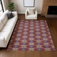thumbnail image 5 of Addison Rugs Chantille Indoor/Outdoor Transitional Geometric Burgundy Machine Washable Rectangle Rug, 3' x 5', 5 of 7