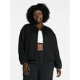 thumbnail image 2 of Avia Women's ScubaKnit Bubble Hem Bomber Jacket, Sizes XS-XXXL, 2 of 7