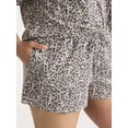 thumbnail image 5 of Joyspun Women’s Sleepwear Knit Pajama Shorty Shorts, 2'' Inseam, Sizes S-3X, 5 of 6
