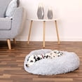 thumbnail image 2 of Cesta redonda para perros, cojín para gatos, cesta tipo donut, Ø 60 cm, dimensiones exteriores, gris claro, 2 of 5