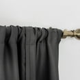 thumbnail image 4 of Yipa Black Blackout Roman Curtains for Kids Bedroom Thermal Insulated Curtains Rod Pocket Tie Up Shade Curtains 1-Panel for Small Windows Bathroom Kitchen (46 x 54 Inches Long), 4 of 6