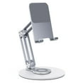 thumbnail image 1 of Methold Soporte para teléfono móvil de escritorio de Metal de 360 ​​°, tableta plegable, aleación de aluminio, soporte giratorio Teléfono y Comunicación Plata, 1 of 6