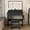 MDF, variant on CQSXDA Mirror Vanity Desk in Black Color With 5 Drawers and Adjustable Lighting for Makeup and Hair Drying Needs