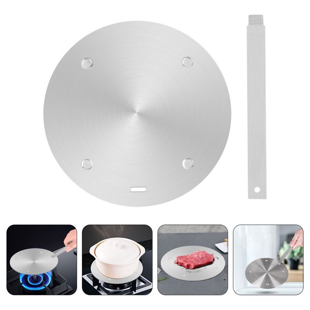 SHOWERORO 1 Set Induction Plate for Gas Stove with Heat Diffusion and Thawing Meat Functions