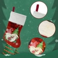 thumbnail image 4 of RXIRUCGD Knitted Christmas Stockings With Pockets Socks For Christmas Decorations, Red, 4 of 6