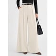 thumbnail image 2 of PRETTYGARDEN Womens Fall Wide Leg Trousers High Elastic Waist Loose Pleated Long Flowy Palazzo Work Pants with Pockets, 2 of 6