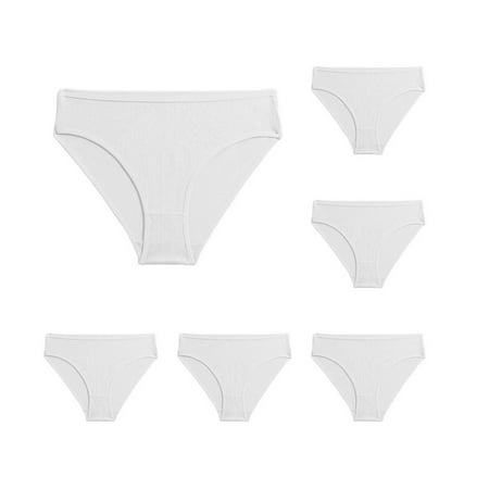 Guanyst Women s Physiological Panties  No Show Underwear for Women Seamless High Cut Briefs Mid-waist Soft No Panty Lines Pack of 6