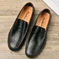 thumbnail image 2 of Men's Casual Loafers Slip On Leather Shoes Lightweight Driving Shoes Moccasins Classic Penny Loafer Flats Boat Shoes, 2 of 9