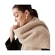 thumbnail image 1 of wonima44 Women Winter Solid Color Scarf Chunky Cashmere Shawl with Fringe Blanket Wrap Ponchos Pashminas for Cold Weather, 1 of 1