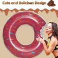 thumbnail image 5 of Doughnut Pool Float Inflatables Donut Pool Ring Donut Swimming Ring for Beach Pool, 5 of 5