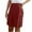 Burgundy, variant on Wyobmus Womens Cotton Shorts Casual Summer Loose Straight Fit Short Elastic Waist Side Button Lounge Shorts Burgundy
