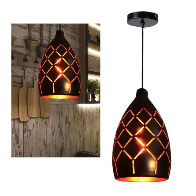 Lámpara de de hierro creativa, iluminación colgante LED, accesorios industriales para cocina, casa de té, comedor, decoración, adorno Estilo 3 Yinane Candelabro
